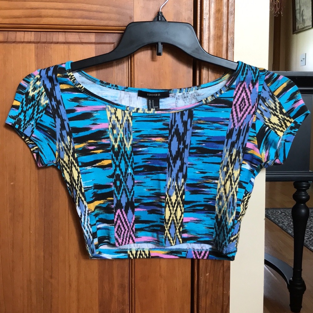 Aztec crop top